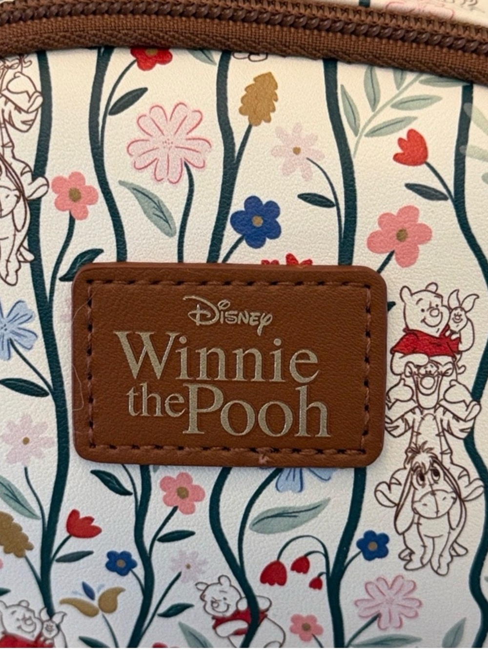 Disney Winnie the Pooh Floral Cream and Brown Mini Backpack - Picture 8 of 15